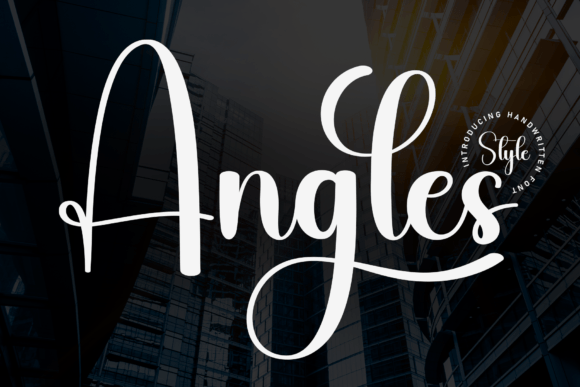 Angles: A Flowing Handwritten Font for Elegant Design