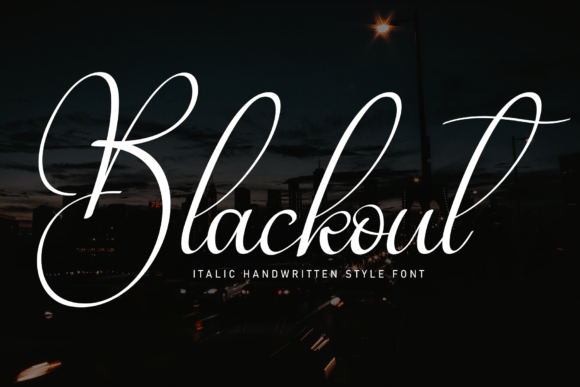 Blackout: A Sweet Handwritten Font for Creative Projects