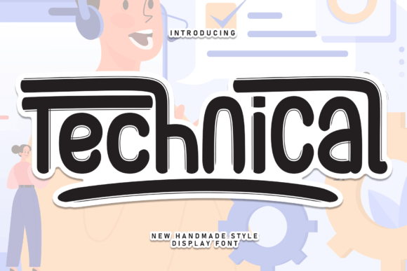 Discover Technical: A Handwritten Font with Heart and Versatility