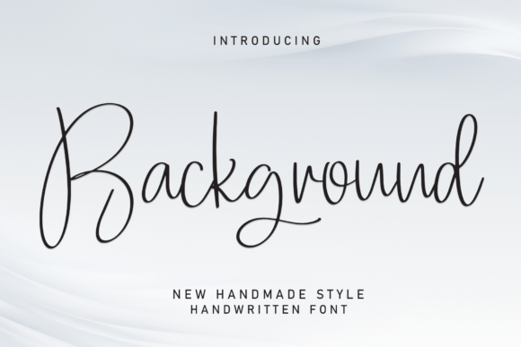 Discovering the Delicate Charm of the Background Font