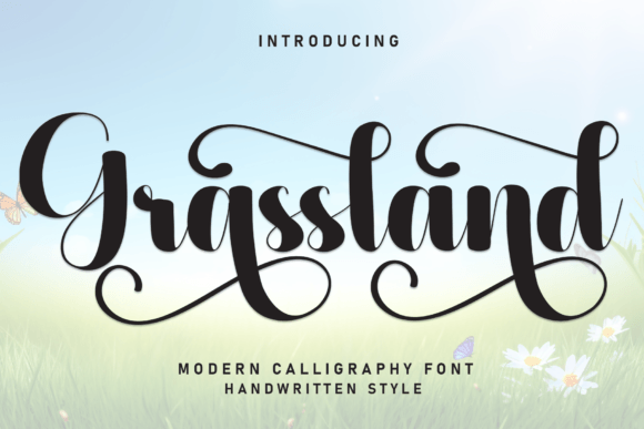 Discovering the Elegant Flow of the Grassland Typeface