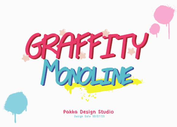 Graffiti Monoline: Infusing Urban Energy into Your Creative Projects